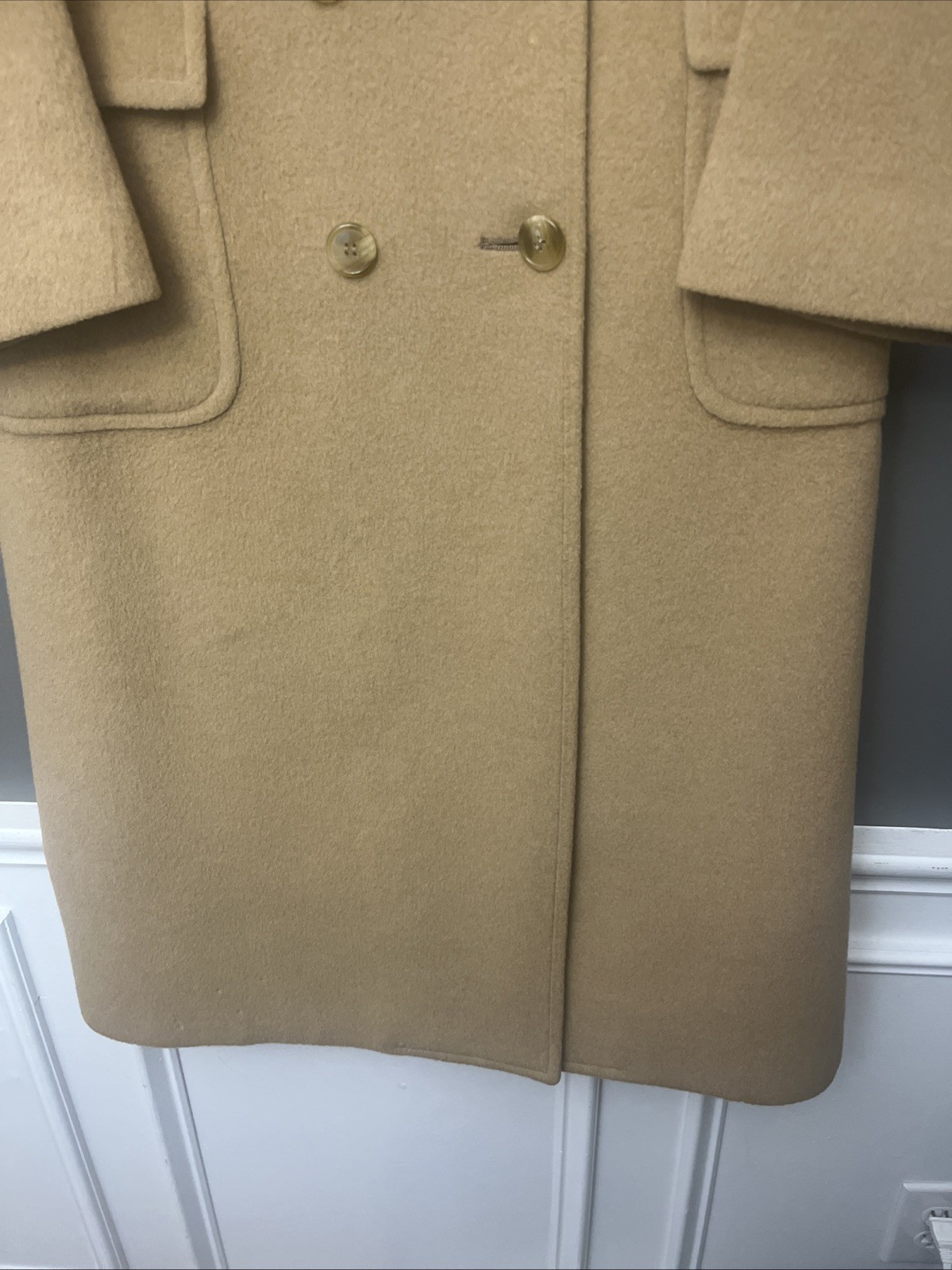 VINTAGE BROOKS BROTHERS MEN’S CAMELS HAIR DOUBLE BREASTED COAT