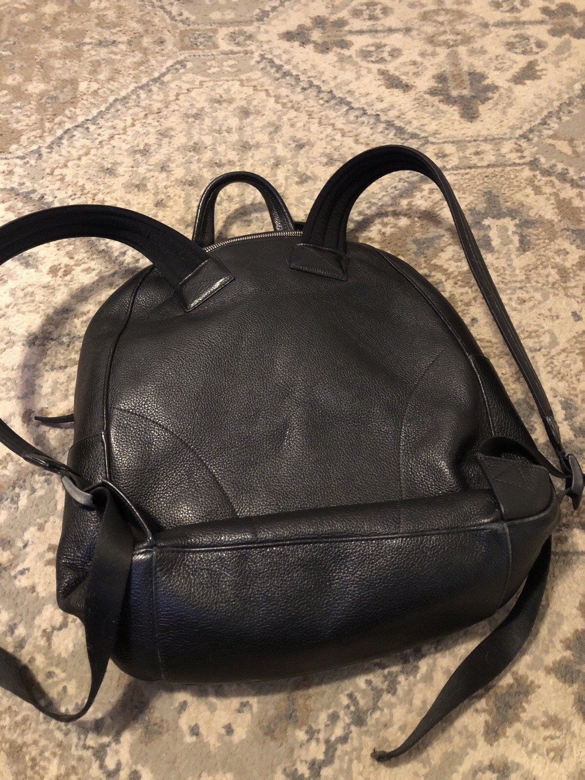 Montblanc Leather Rucksack Backpack app 30x40x17 cm Black Used meisterstruck