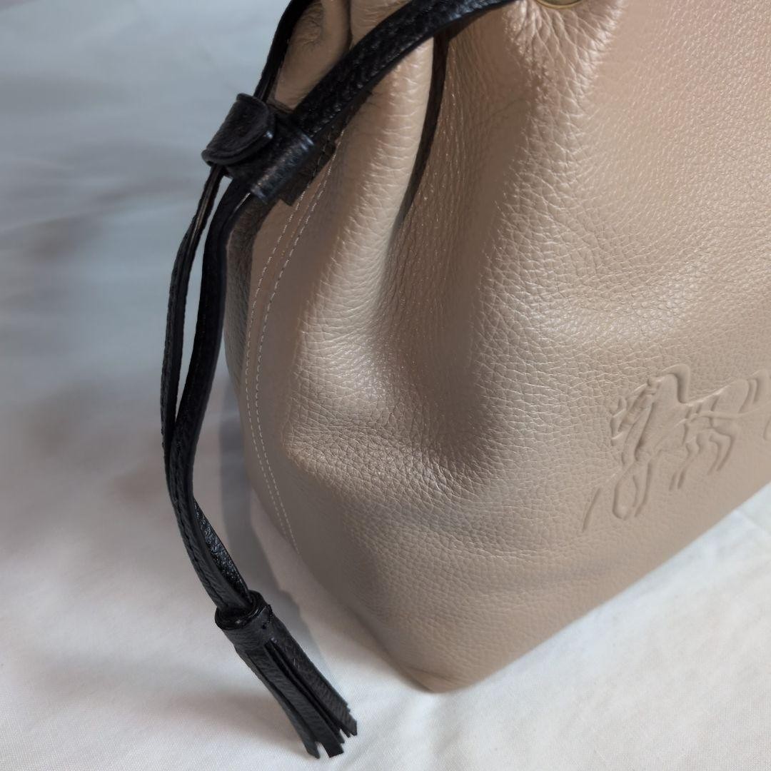Good condition COACH Andy Tote Shoulder Bag CA165 Leather Beige x Black