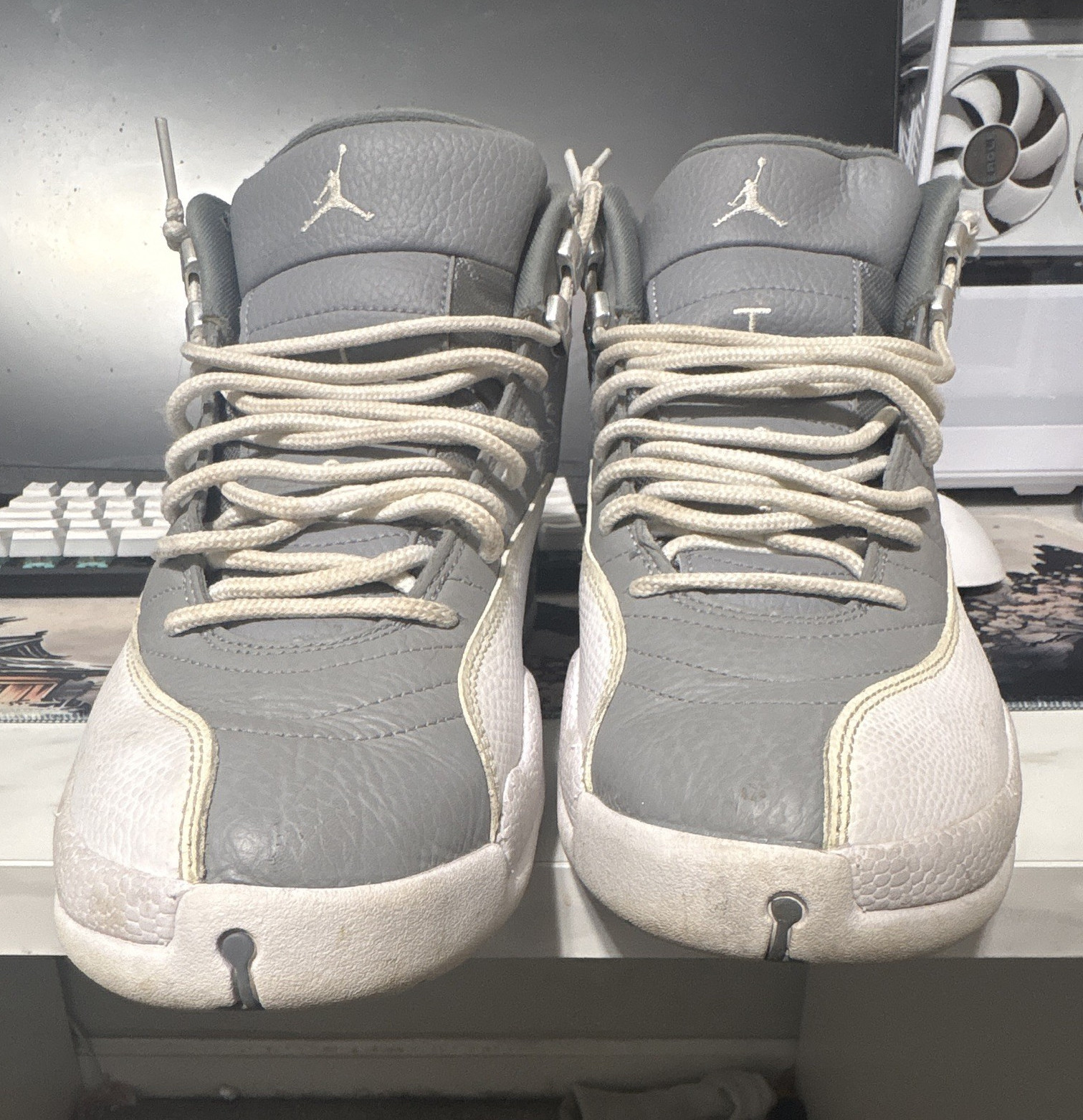 Jordan Air Jordan 12 Retro Stealth Gray/White 2022 High Top CT8013-015 size 11