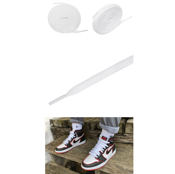 Nike Shoe Laces For Air Jordan 1 Black White Beige Pink Yellow 140cm ,180cm