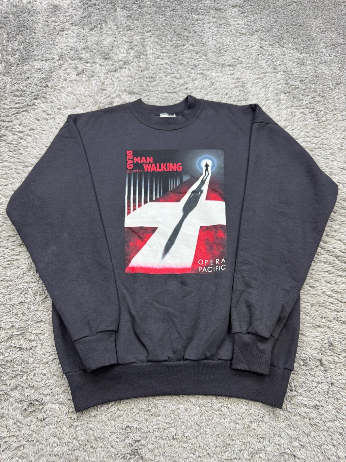 Vtg Dead Man Walking Sweatshirt Adult Medium Graphic Opera Pacific Crewneck Y2K