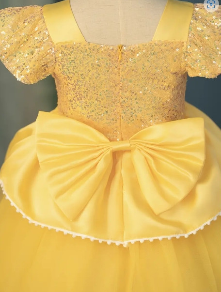 NEW Princess Belle Beauty & The Beast Dress Girls Halloween Costume