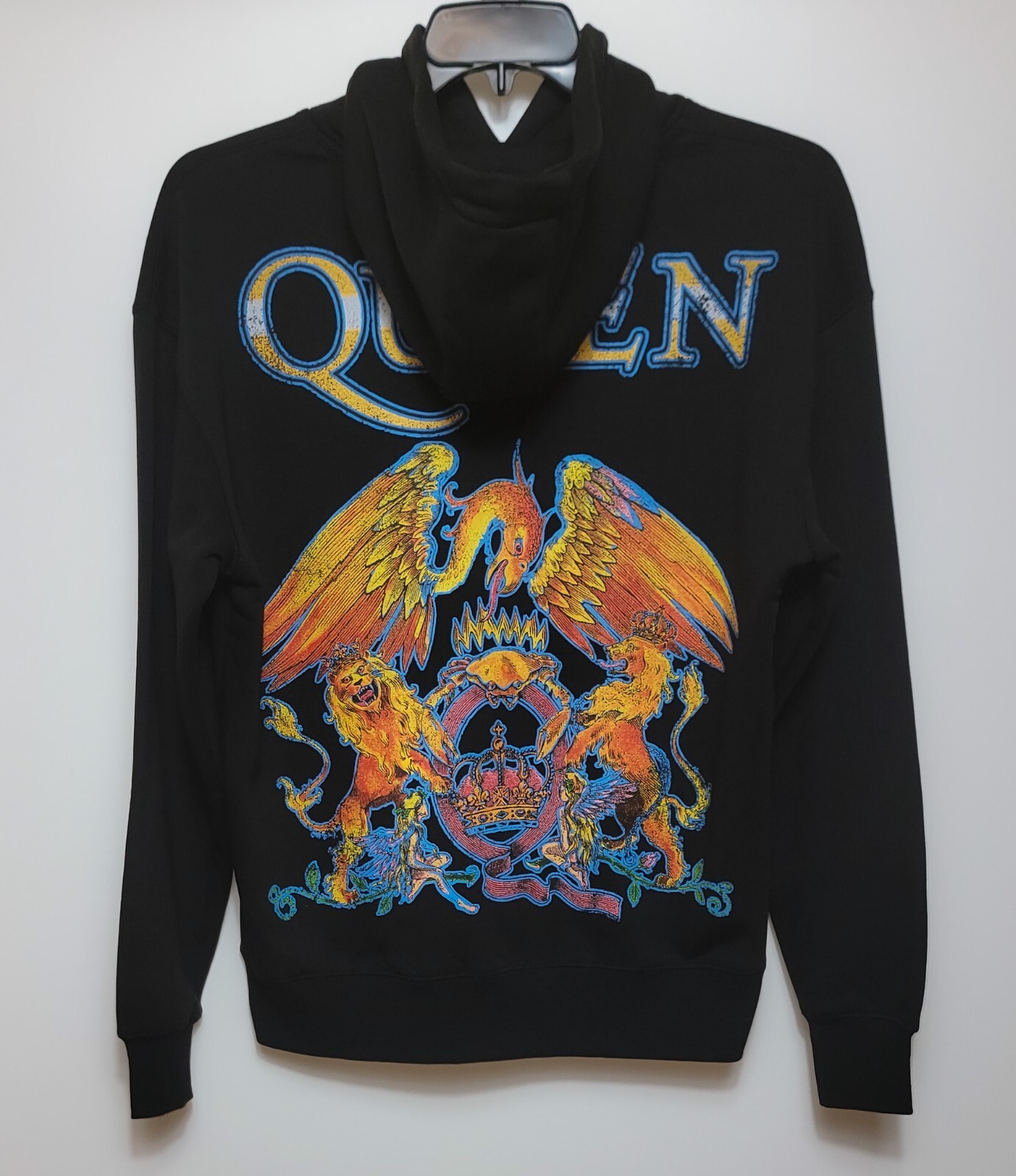 NWT Men’s QUEEN Official Merch Hoodie Premium Rock n Roll Sweatshirt Black