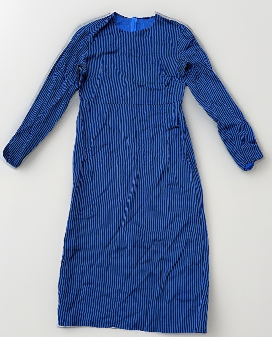 Vintage Diane Von Furstenburg Stripe Dress Sz 12 Viscose & Spandex Read Descript