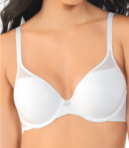 Vanity Fair T Shirt Bra 38B Underwire Cool Fabric No Poke Wire White 75355