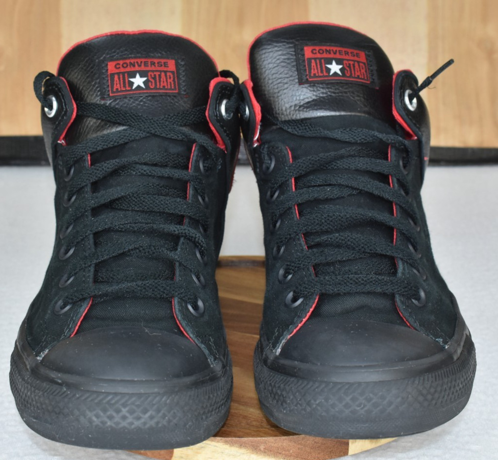 Converse CTAS High Street Hi Space Explorer Men Shoes 10 Black Red Casual Skate