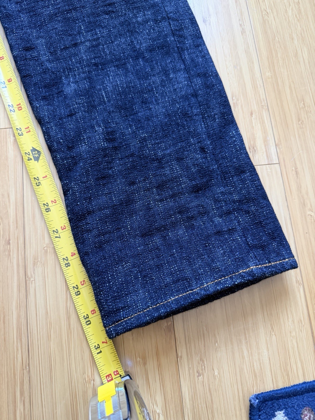 NEW PBJ WSB-019 16 oz Slubby Relax Tapered size 32 (Measures 30) Pure Blue Japan