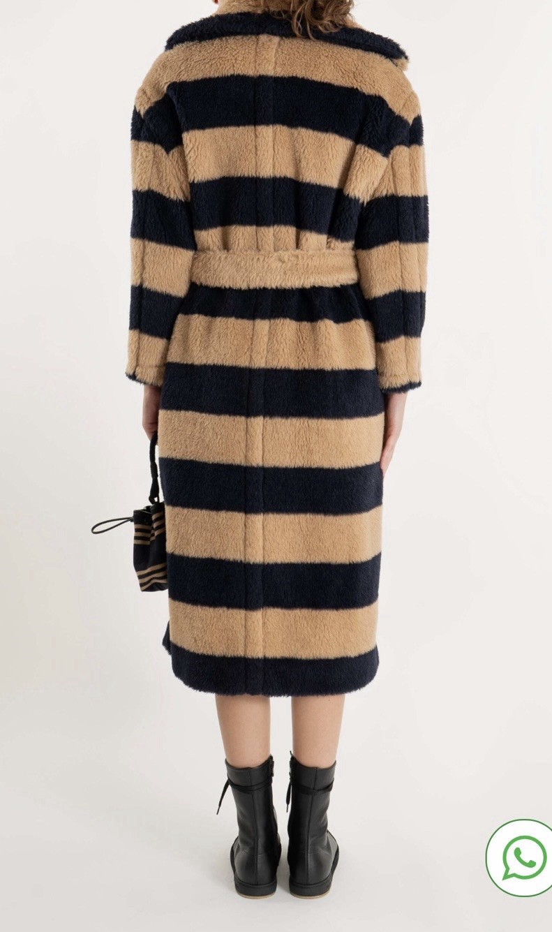 MAX MARA TEDDY BEAR COAT ALPACA/WOOL/SILK – SIZE IT36 -US2-EU32- INT.S/M- New !
