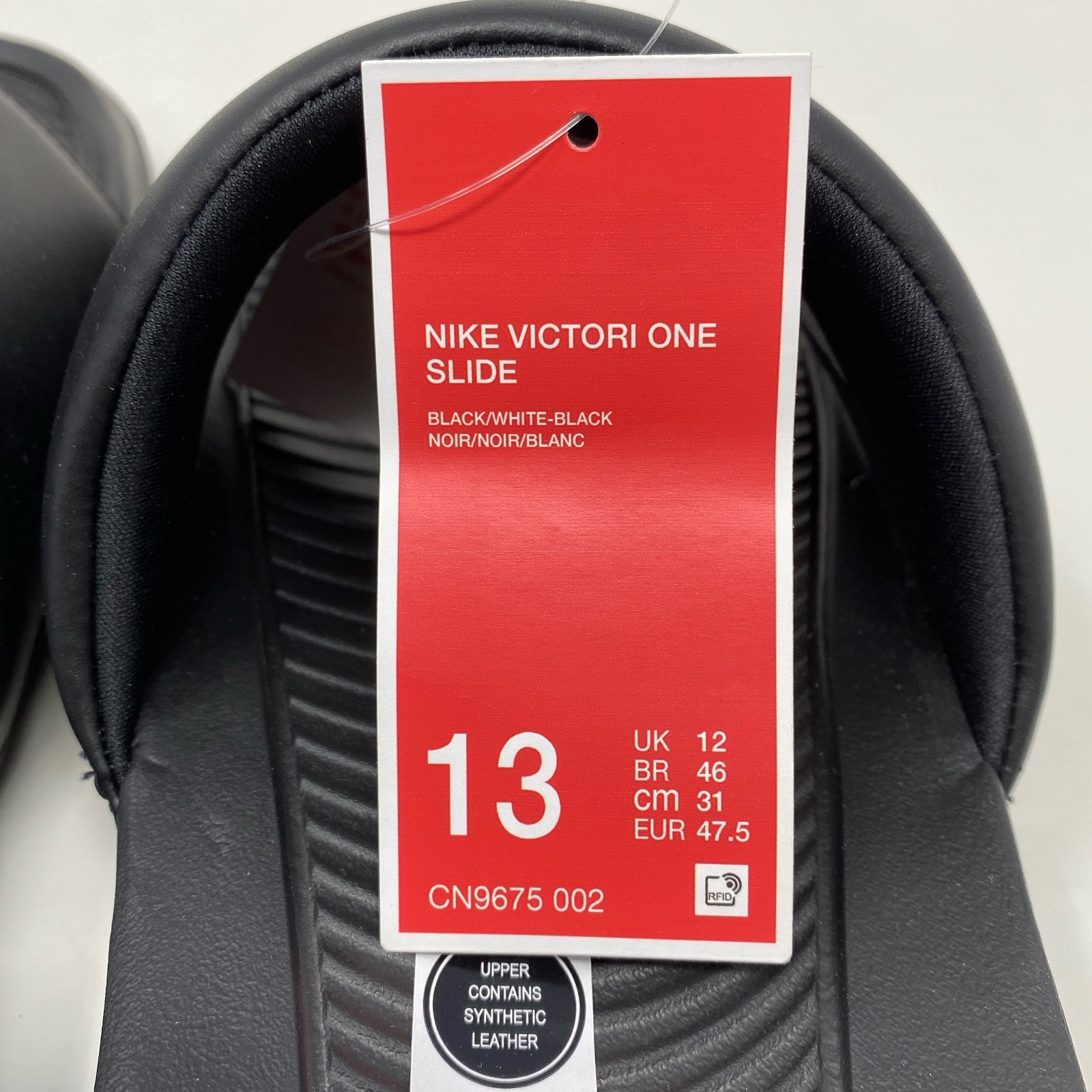 Nike Victori One Slides Black/White Men’s Size 13