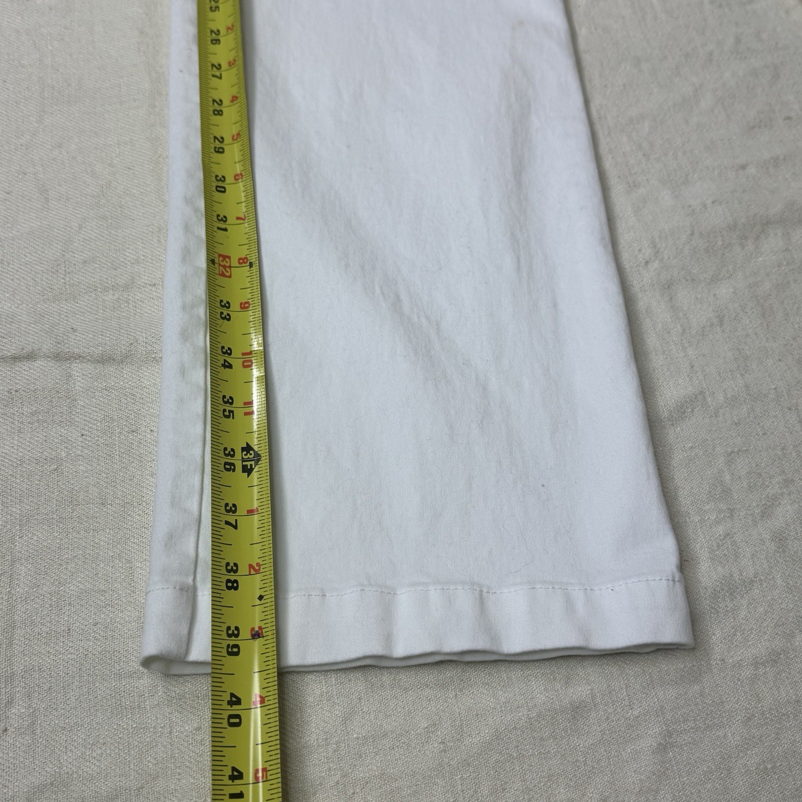 Gloria Vanderbilt Charlene Women’s White Stretch Pants 5 design Pockets Size 12