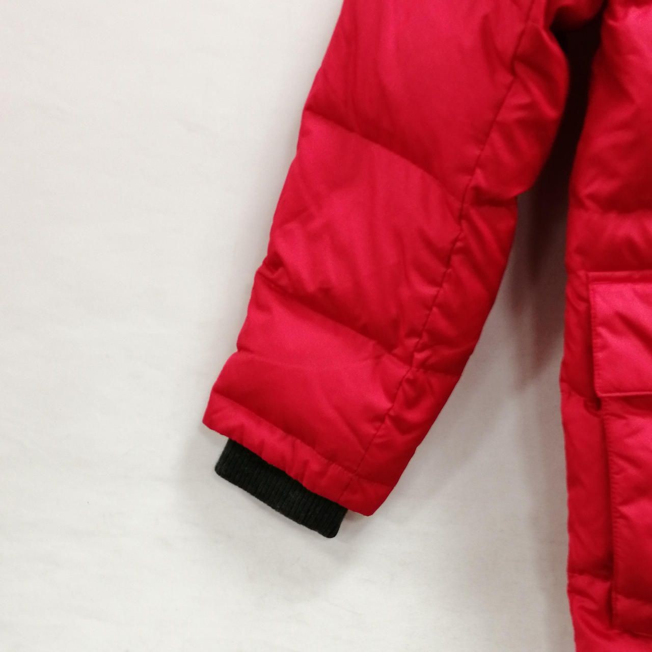 EDDIE BAUER Boa Hooded Down Jacket Red PL Immaculate Used