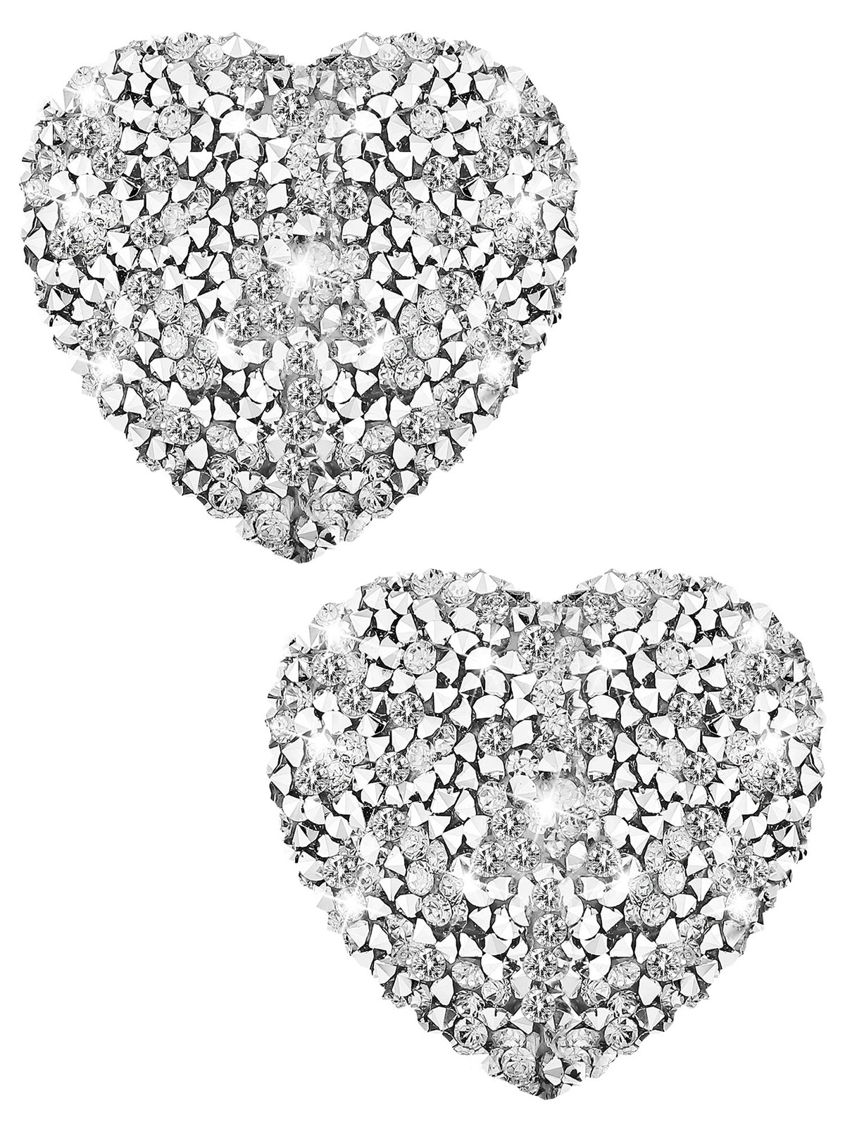 Hercicy Rhinestone Pasties Breast Covers Adhesive Pasties Glitter Brea