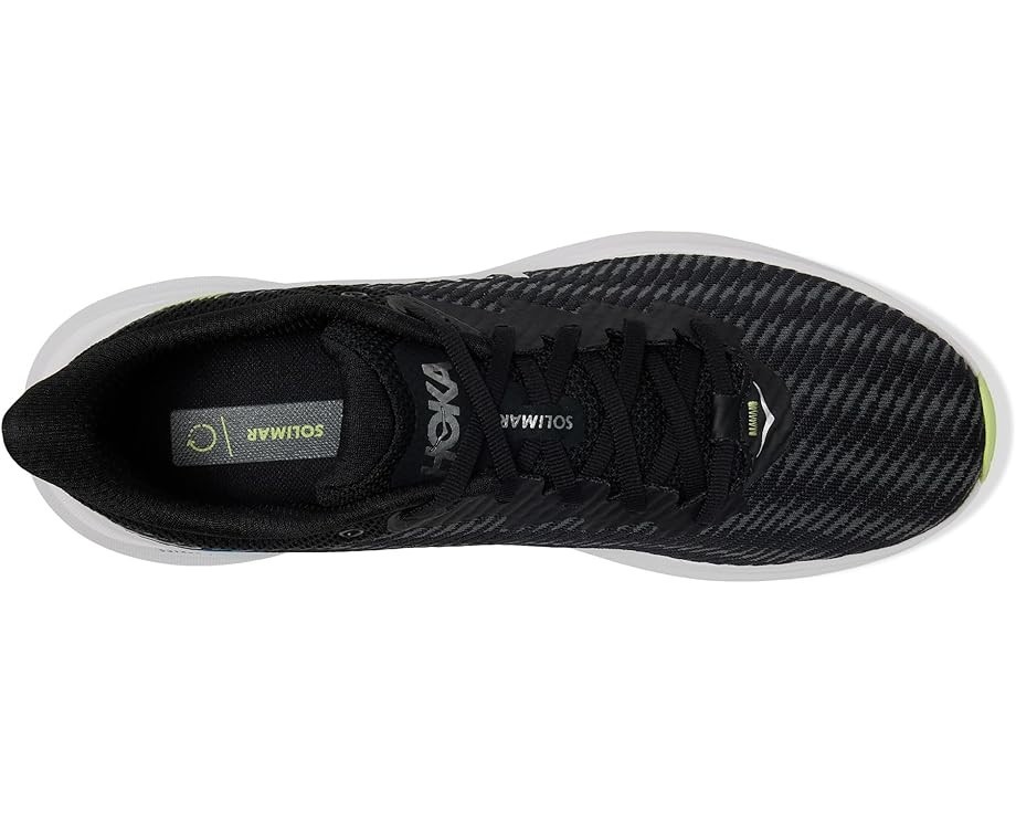 HOKA ONE ONE Solimar Running Lace-Up Sneakers Black Lettuce Mesh Men Size 9.5 D
