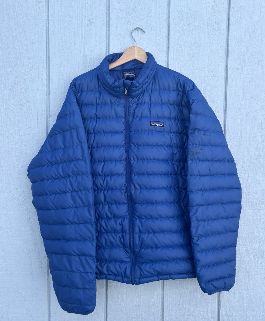 Patagonia NanoPuff Men’s Blue Quilted Full Zip Insulated Puffer Jacket Size L