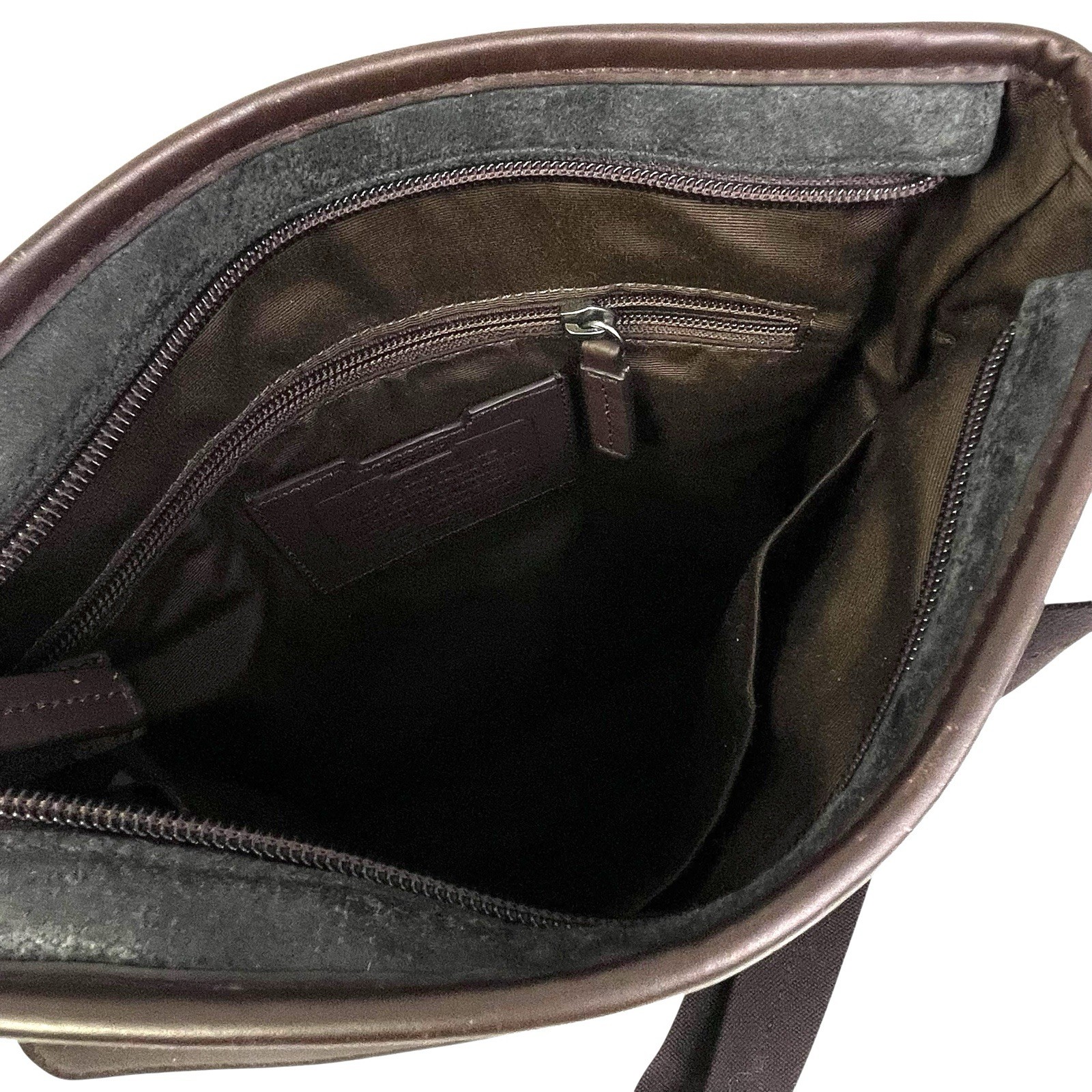 Coach Camden Leather Bag Brown Tech Crossbody Messenger Computer F70920