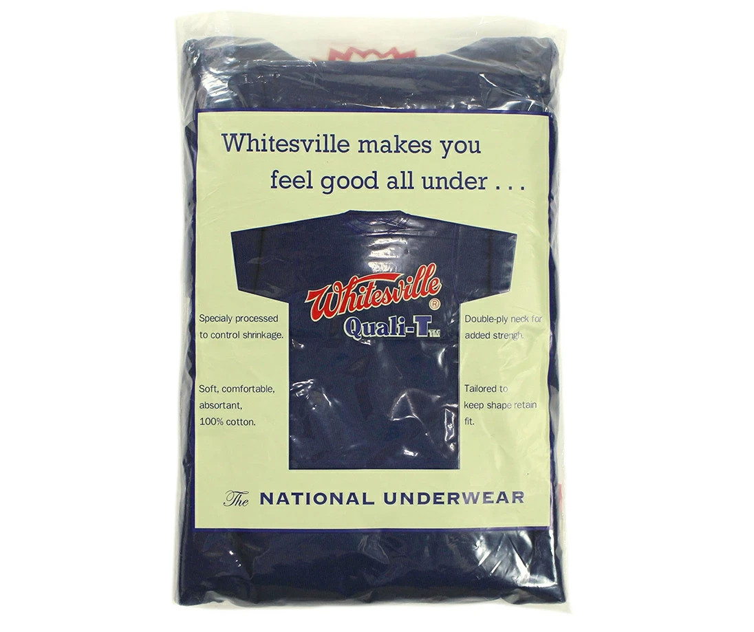 Whitesville WV73544 2-PACK T-SHIRT NAVY Size M Men’s Made in Japan