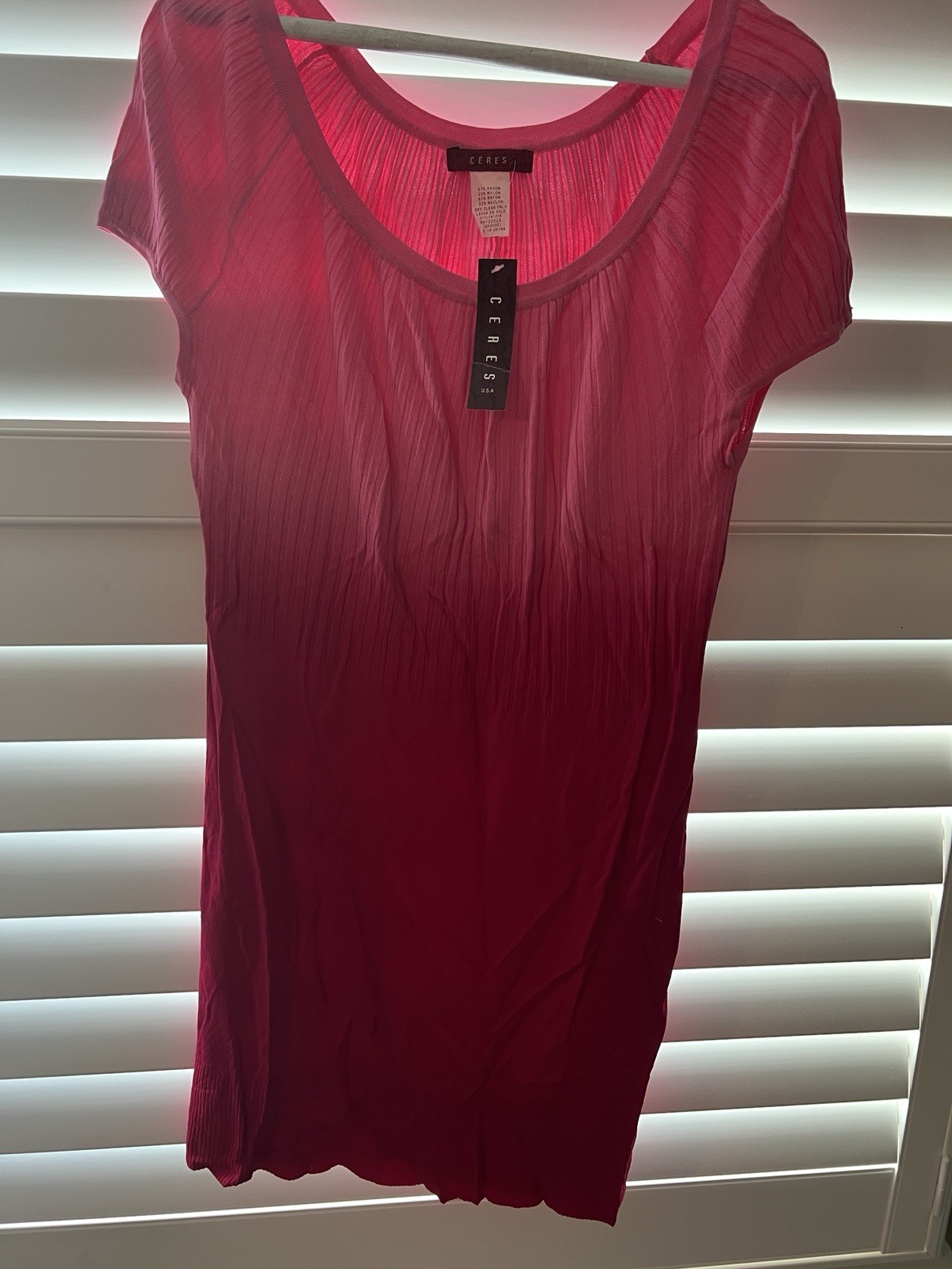 Ceres USA Pink Dress Size Large New With Tag
