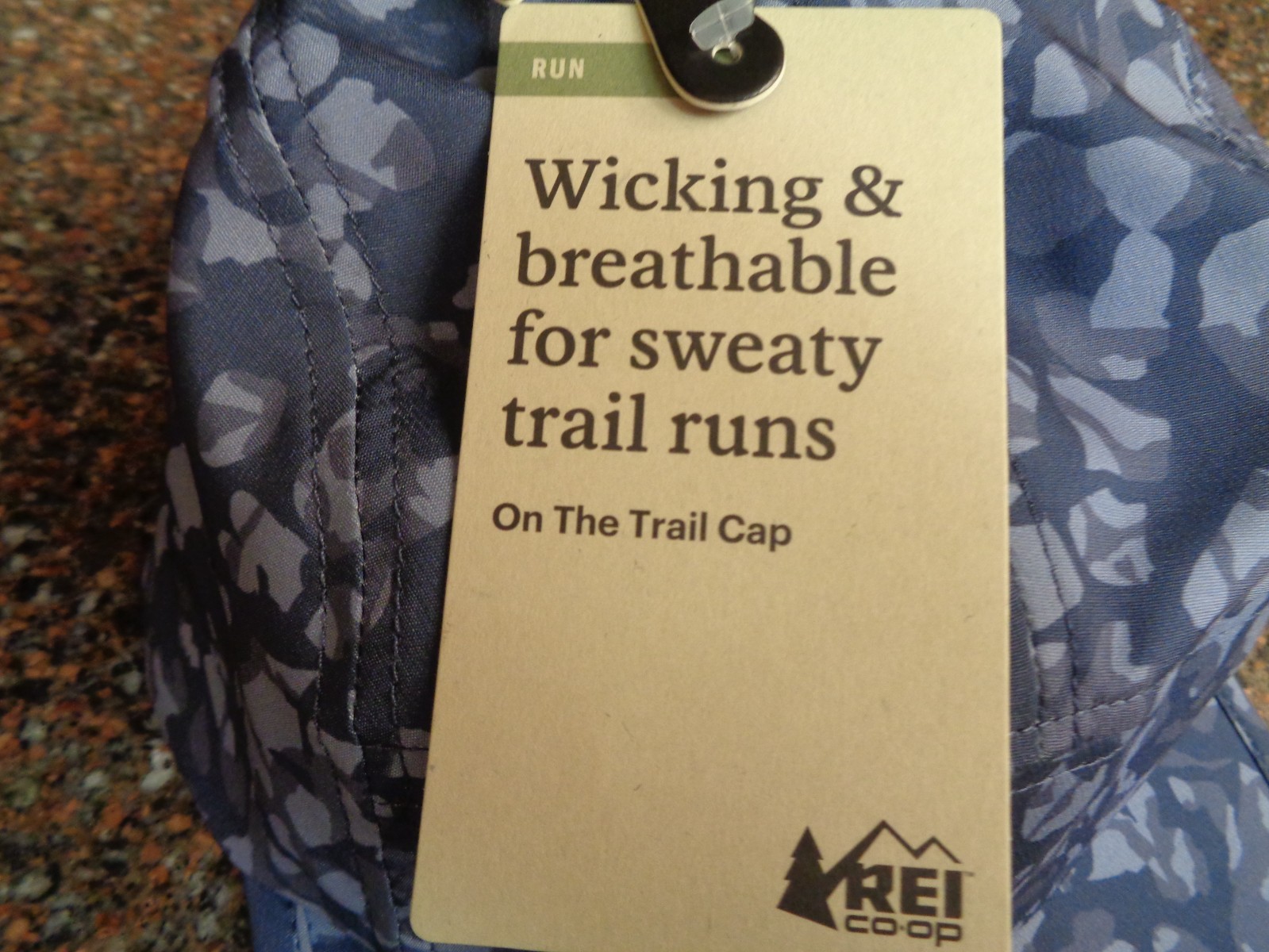REI Co-Op On the Trail Hat Cap Running Hiking Geyser Blue UPF 50+ Unisex OS NWT