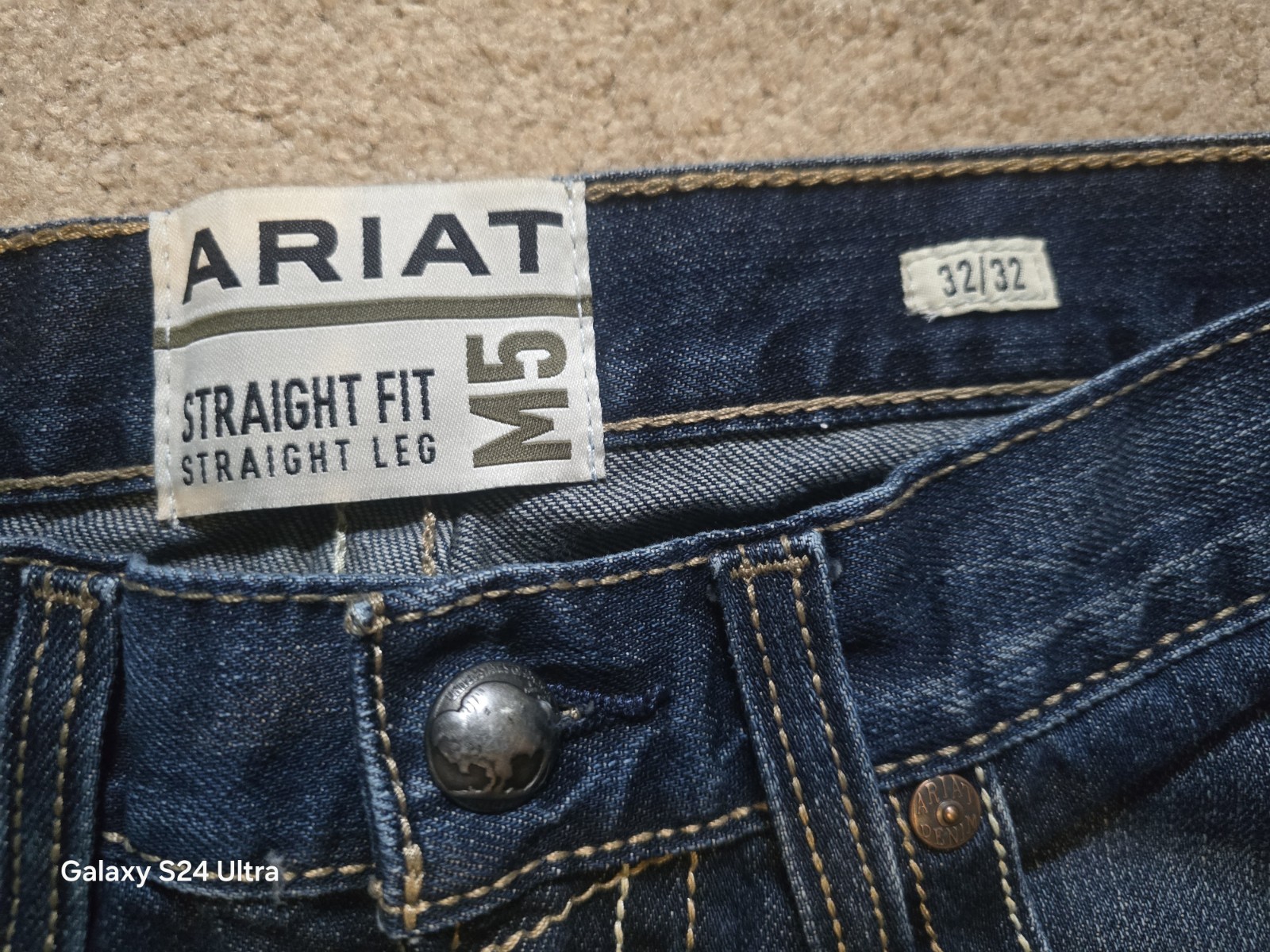 Ariat M5 Jeans Mens 32×32 Straight Leg Fit Denim