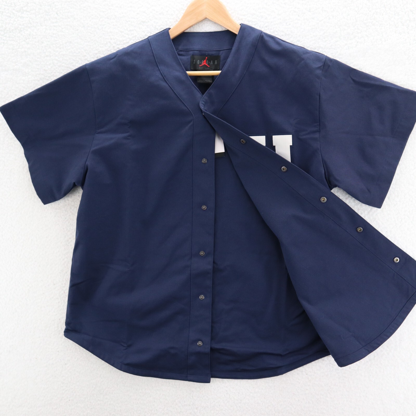 Jordan Howard University Baseball Top Mens Large Navy Blue Loose Fit FJ9331-419