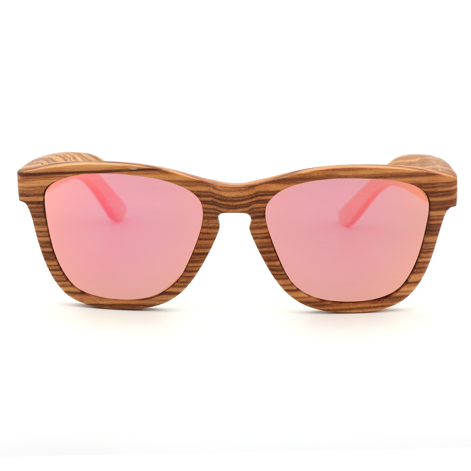 Unisex Zebra Wood Polarized Sunglasses Retro Wooden Frame UV400 Outdoor Glasses