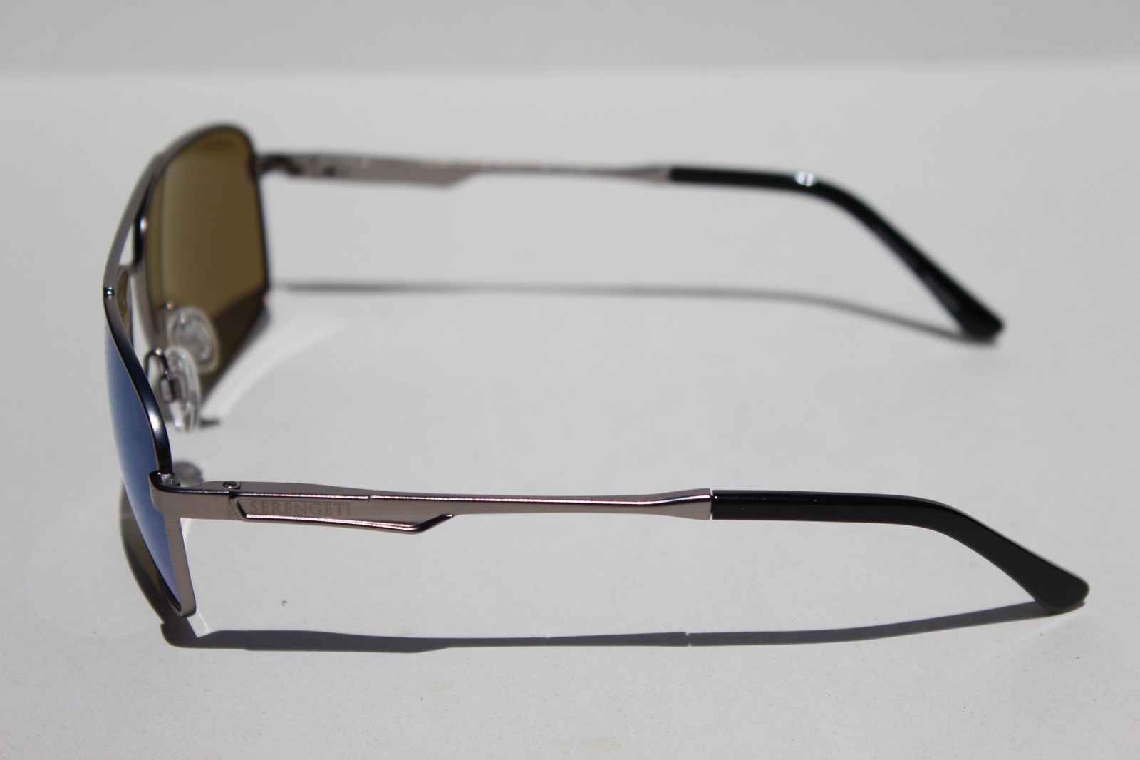 SERENGETI Tulsa POLARIZED Sunglasses Gunmetal/Mineral 555nm Blue SS595001 Italy
