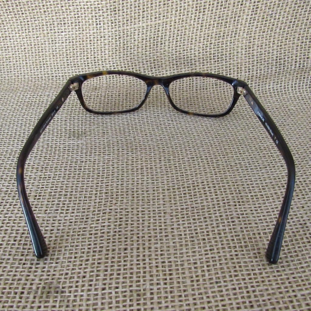 COACH HC 6054 Elise 5001 Eyeglass Frames Dark Tortoise Full Rim ~ Original Case