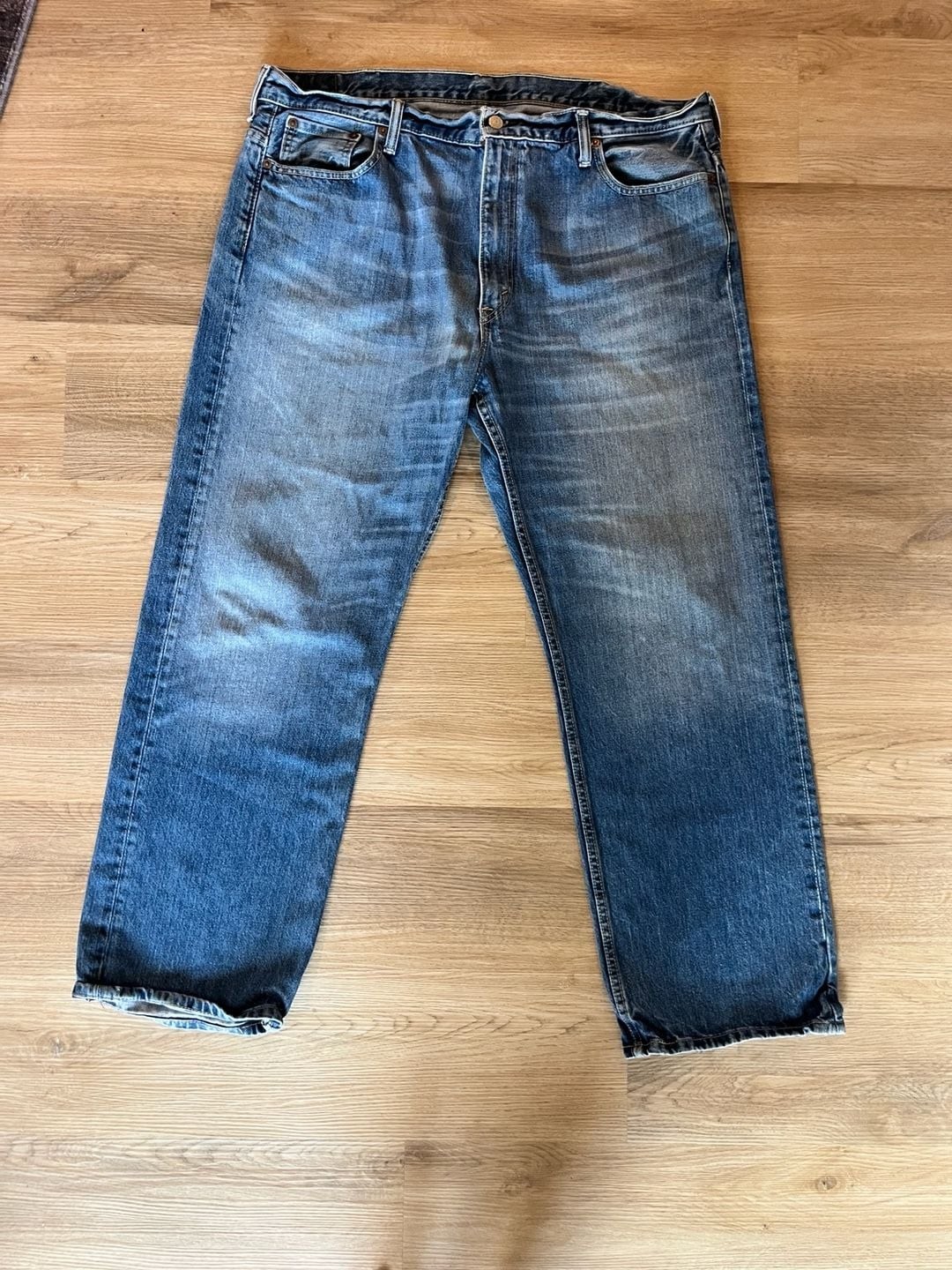 Levi’s 569, Loose Straight Fit Blue Jeans, Medium Wash, Durable, 40×32