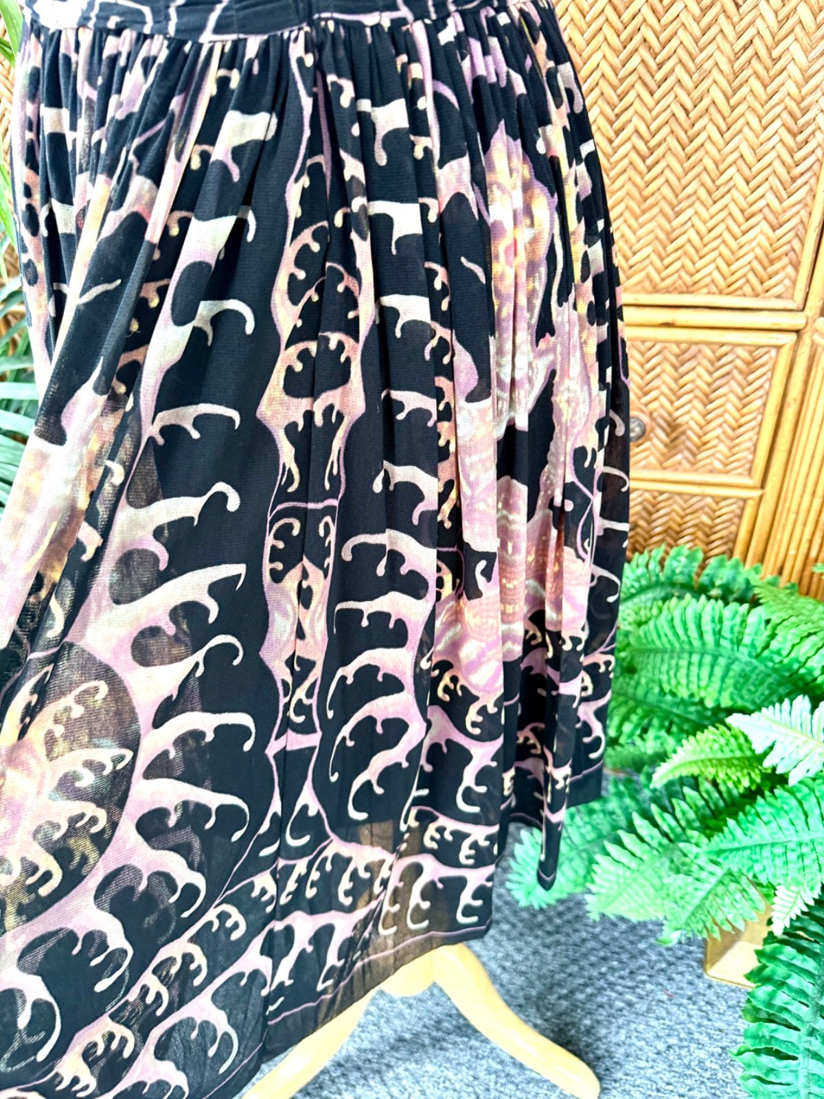 Y2k Vtg Rare Vivienne Tam Water Dragon Dress sz S/M