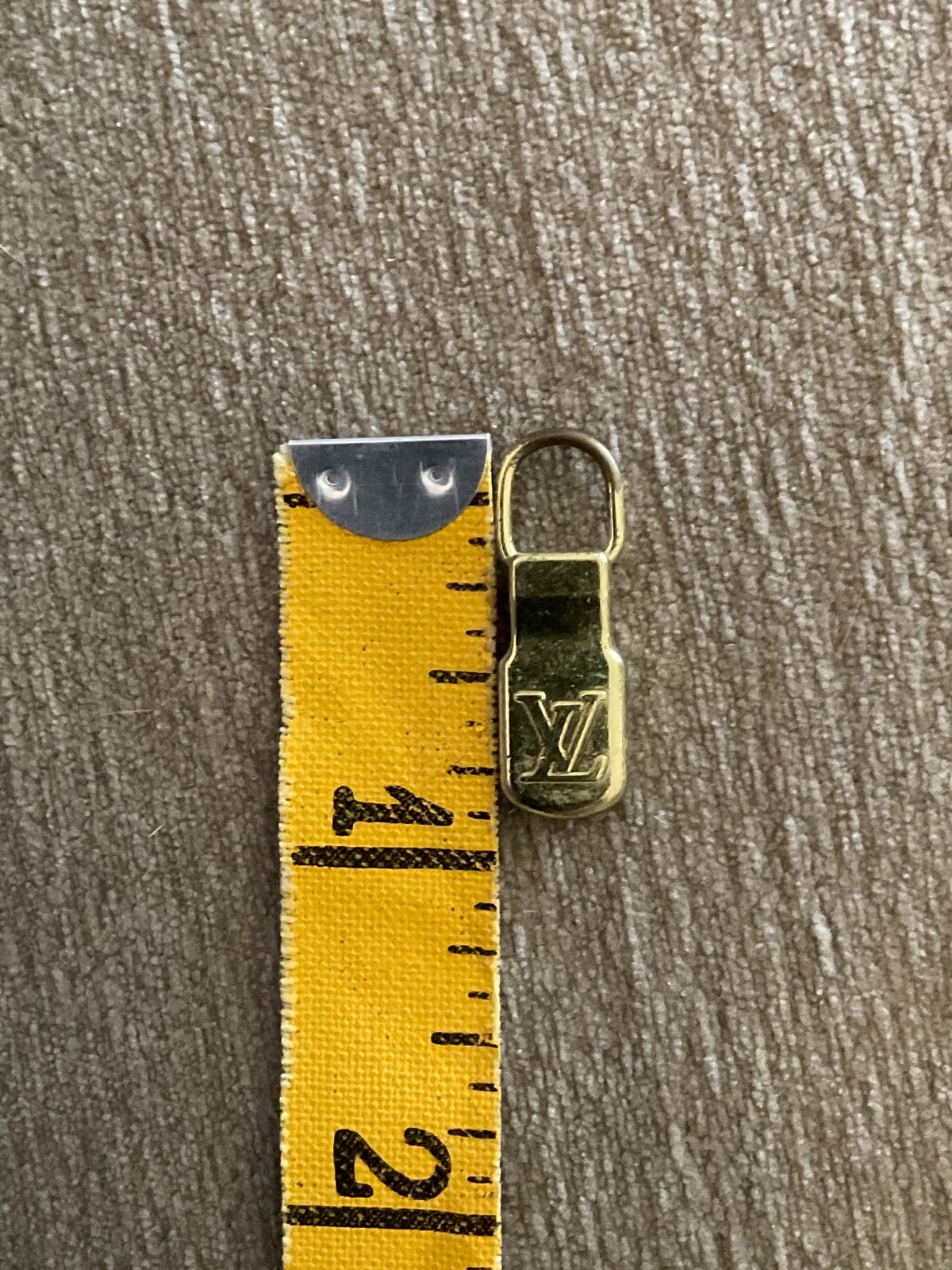 Louis Vuitton Metal Brass Zipper Pull Vintage Repair Reuse Replace Crafts