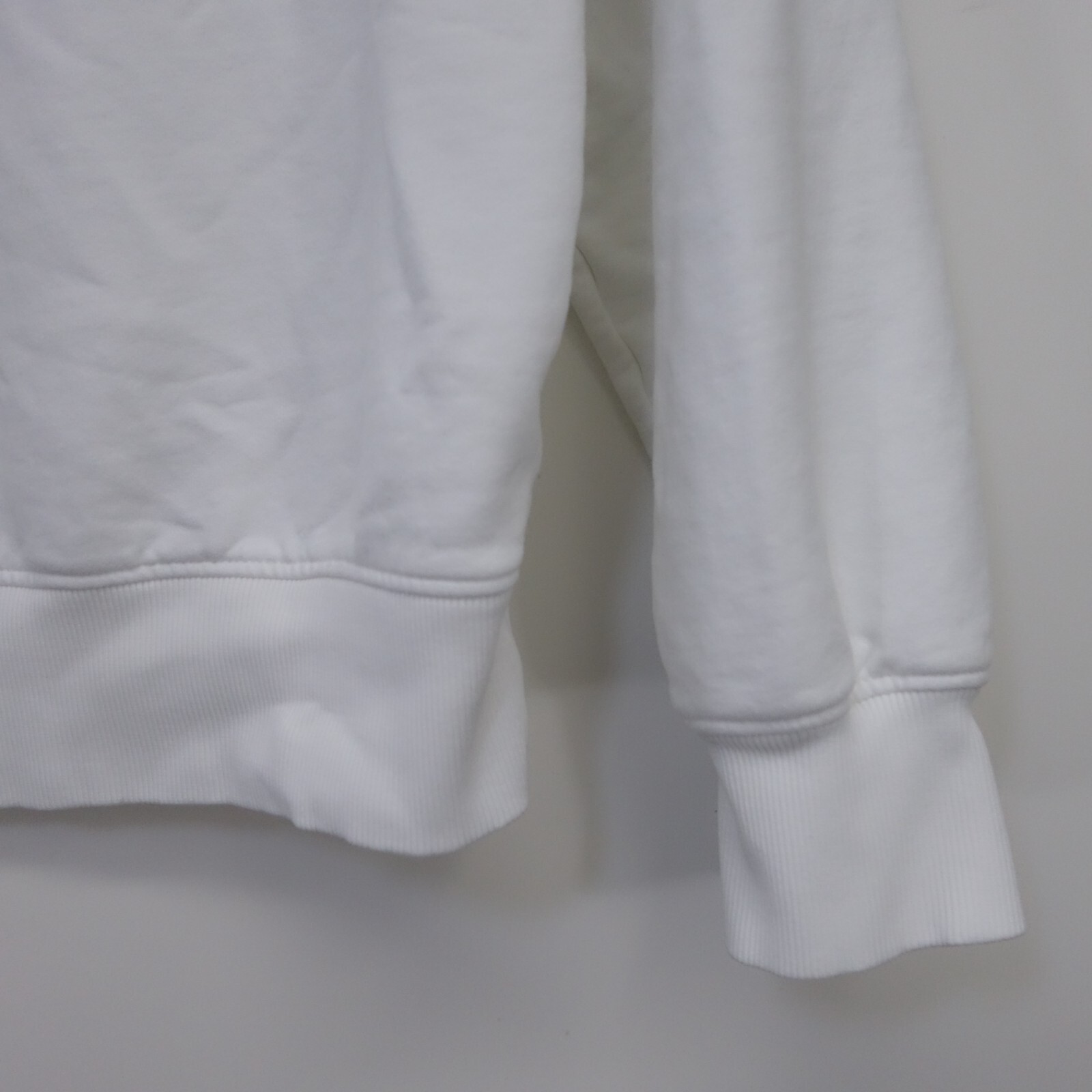 Calvin Klein Jeans Mens White Sportswear Pullover Streetwear Hoodie Sweatshirt M