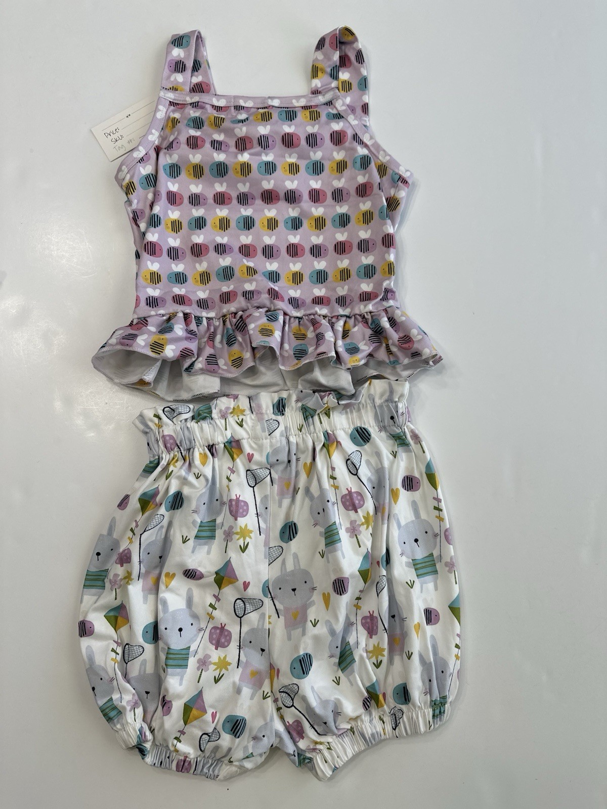 Pete & Lucy Bee Catcher Bunny Girls 4T Outfit Set NWT