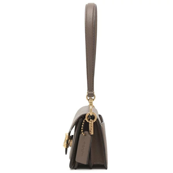 COACH Tabby Shoulder Bag 20 Leather Crossbody B4 Darkstone CY201 size Small