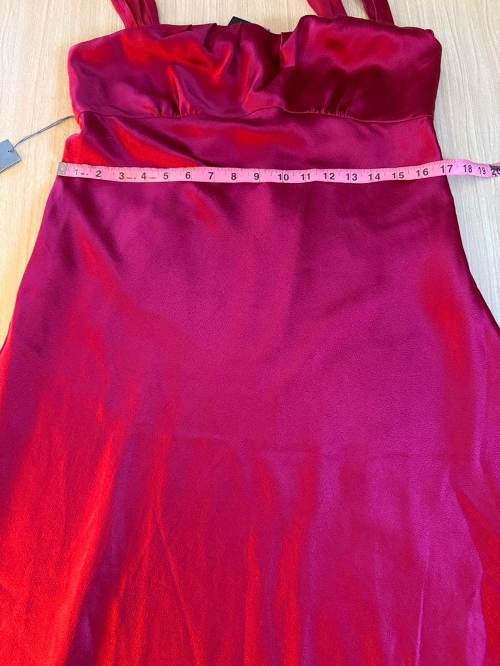 Ann Taylor 100% Silk Berry Satin Midi Slip Dress NWT Size 10 Lined Wedding Guest