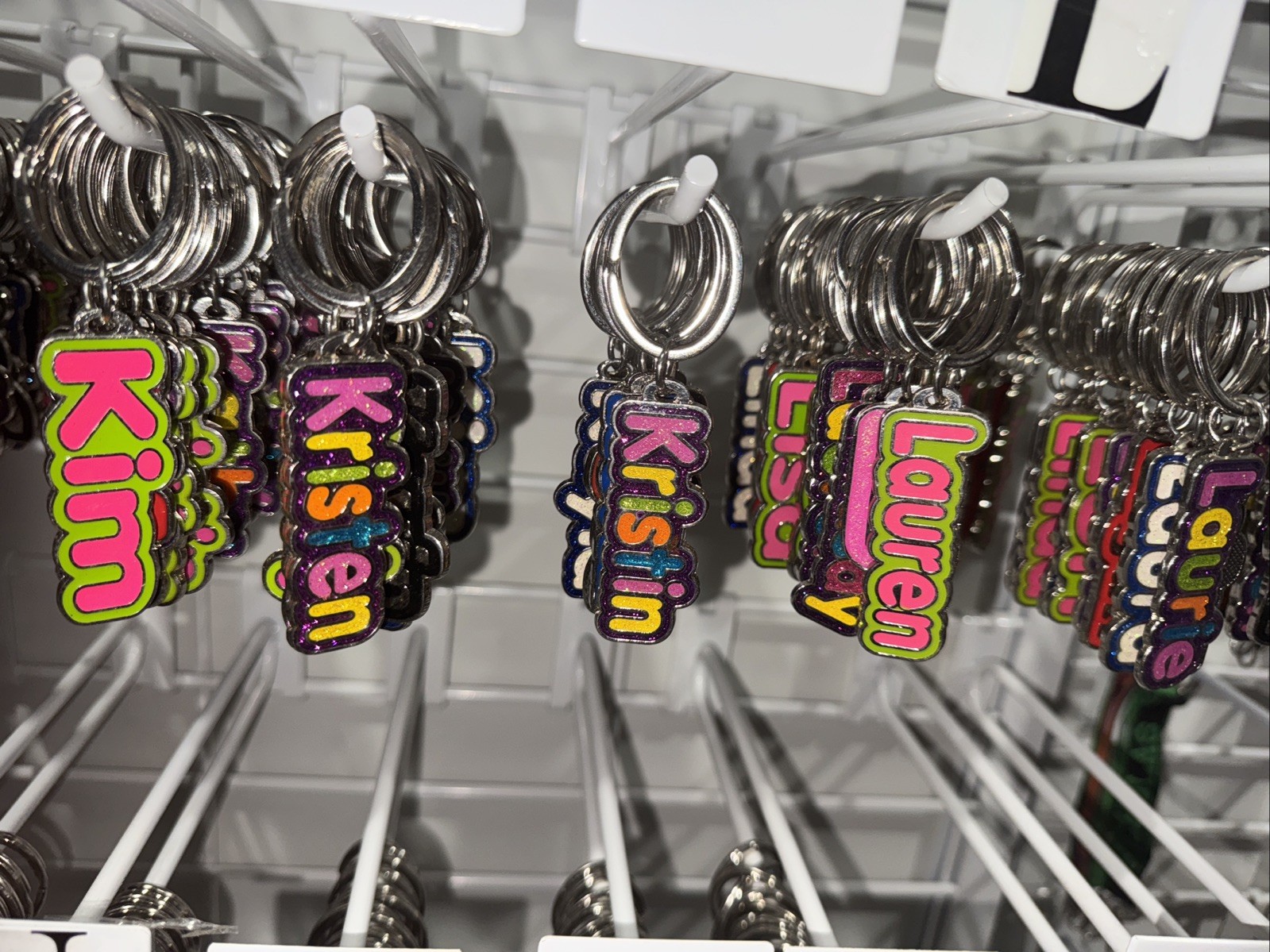 A, B, C, D, E, F, G, H, J – Metal Keychain with Beautiful Colors