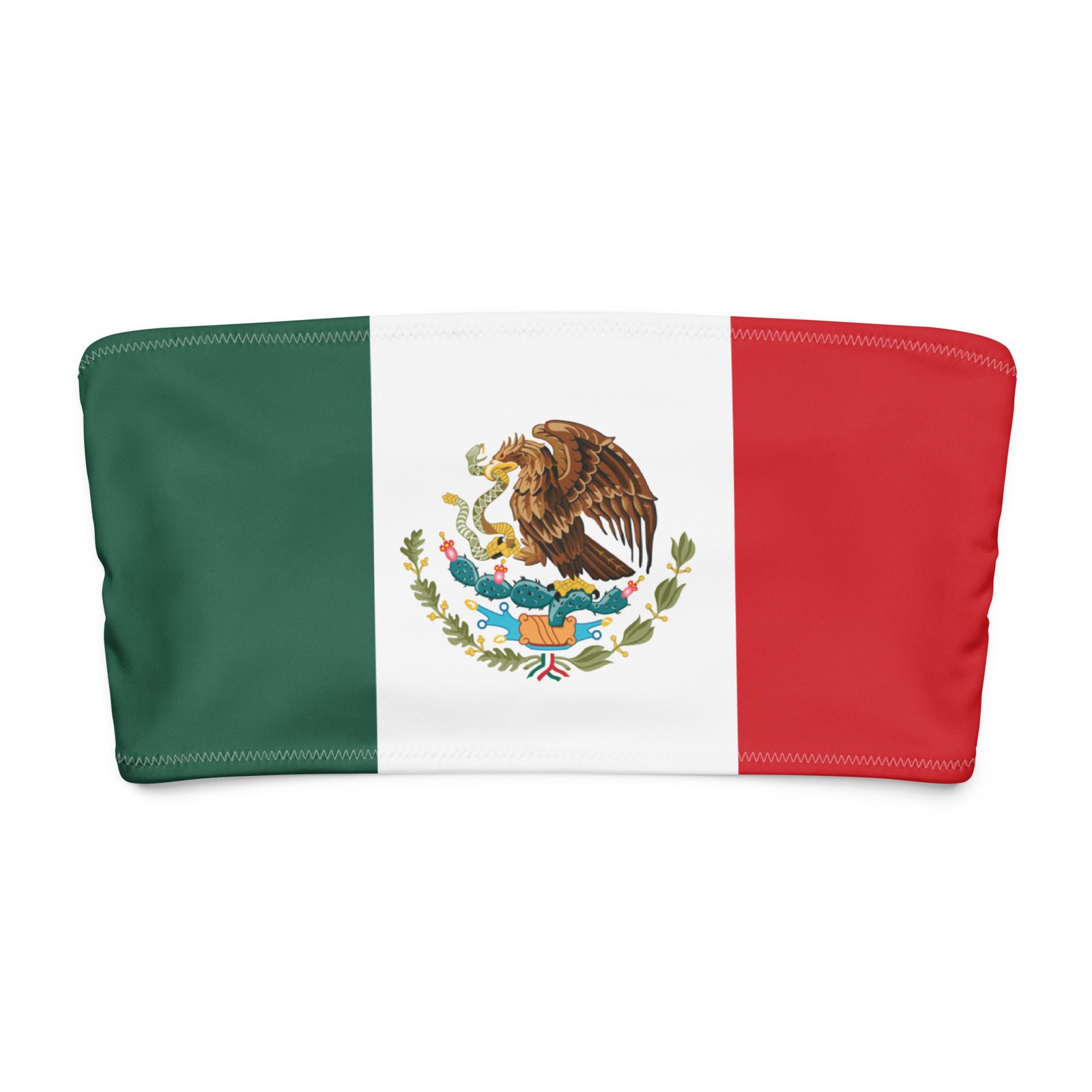 Mexican Tube Top Mexican Flag Bandeau Mexico Flag Bikini top