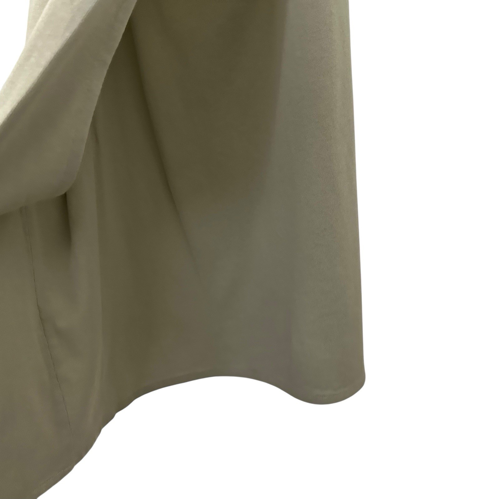 6397 Womens Draped Wrap Skirt Size XS Chalk Light Green 100% Cotton Midi