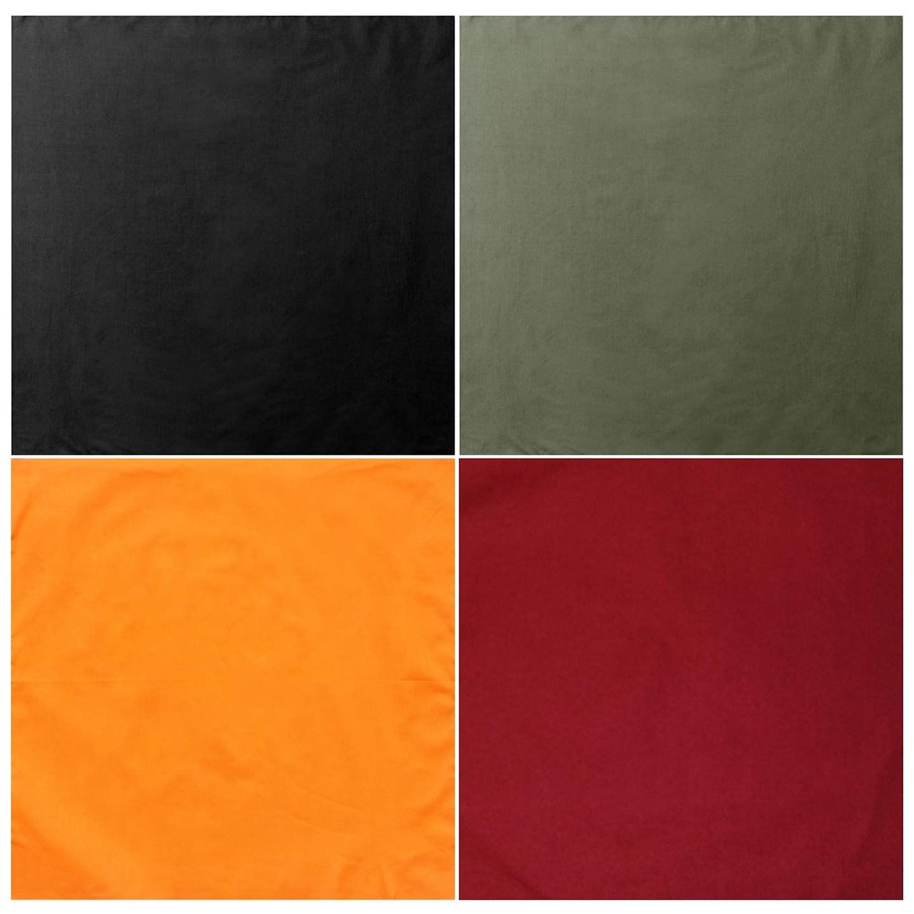 Camouflage Bandanas Cotton Head Face Cover Headwraps Bandanna 22″ x 22″, 4 Pack