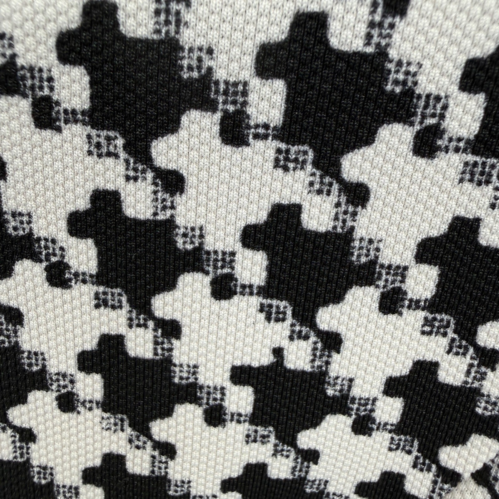 Dan Chau Black White Houndstooth Fit & Flare Mini Dress XS Preppy Classic Dressy