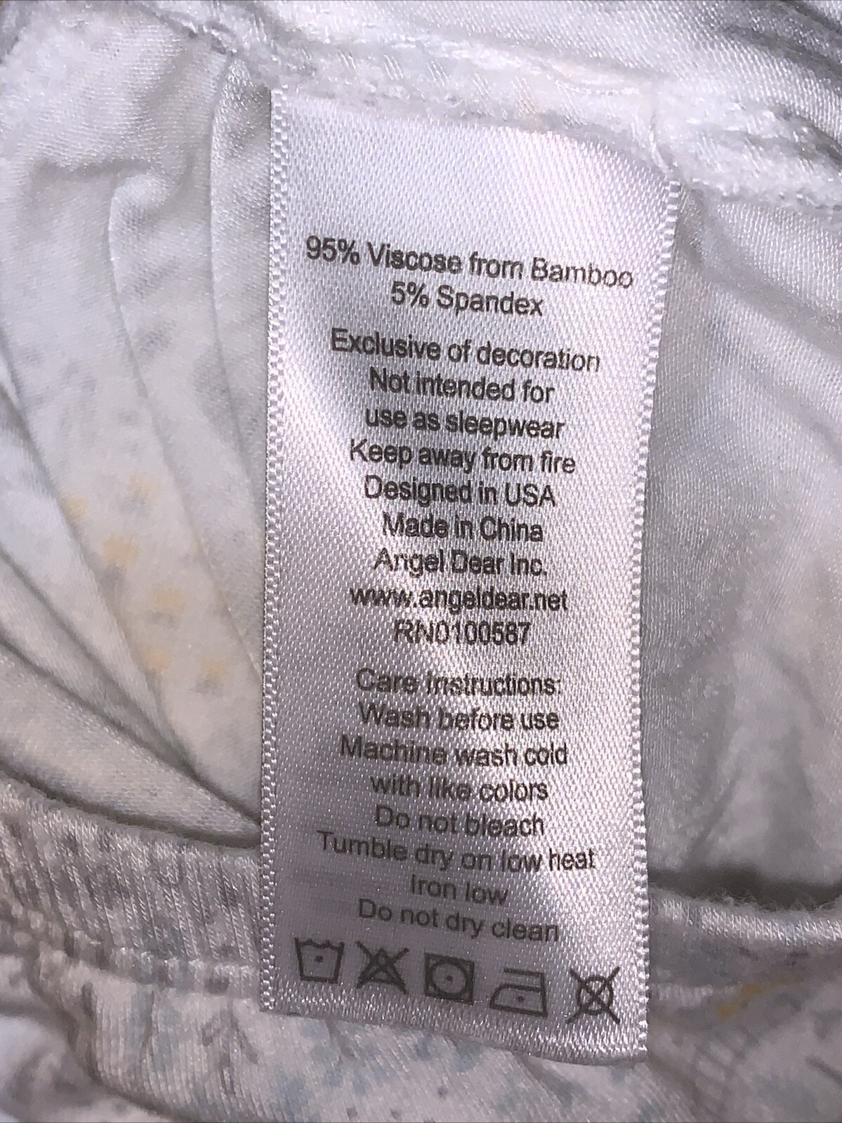 Angel Dear Viscose from Bamboo Gender Neutral Gown 0-3 Months