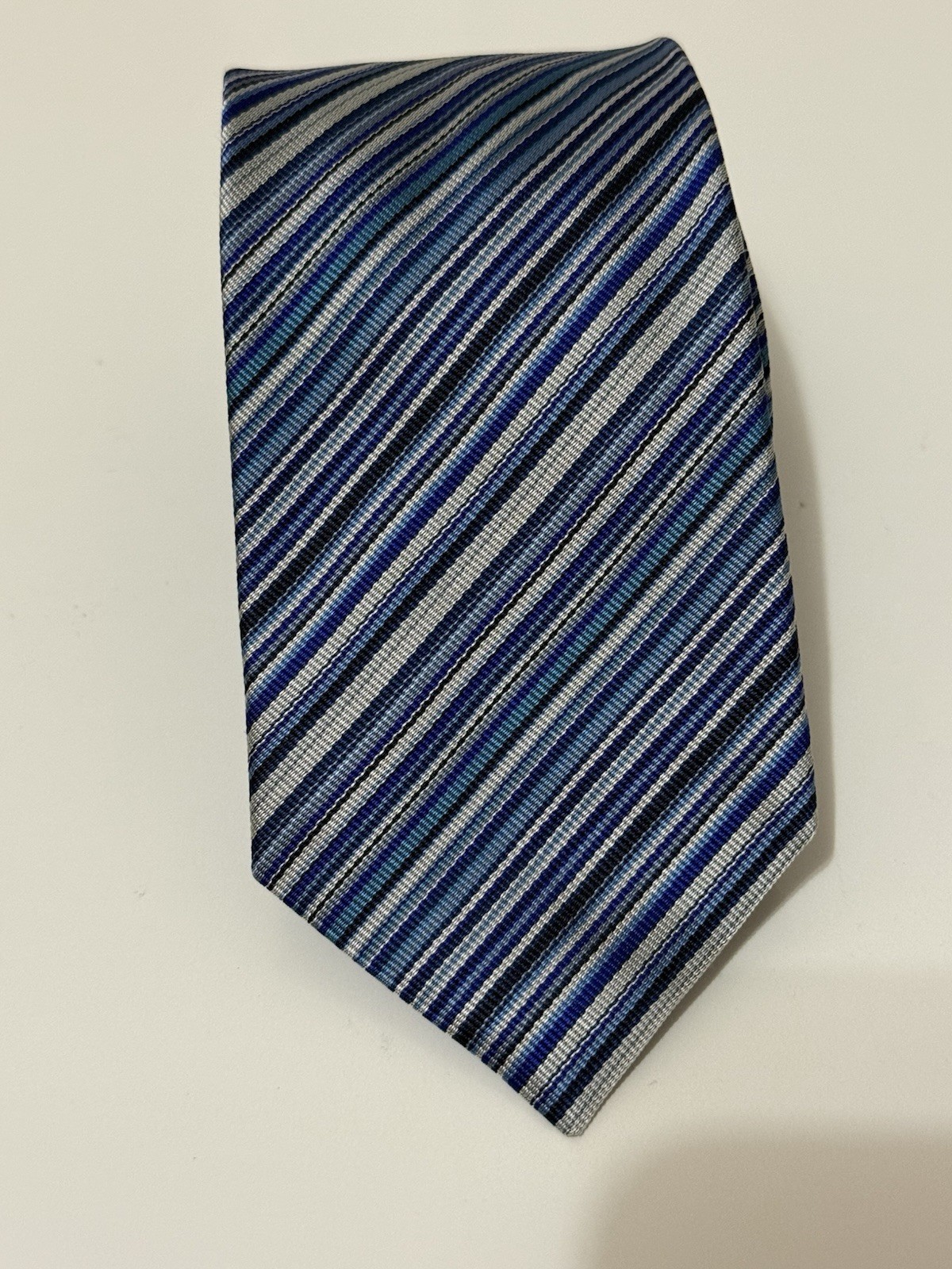Paul Smith England Men’s Multi Stripe Tie In Blue Color (8 Cm).