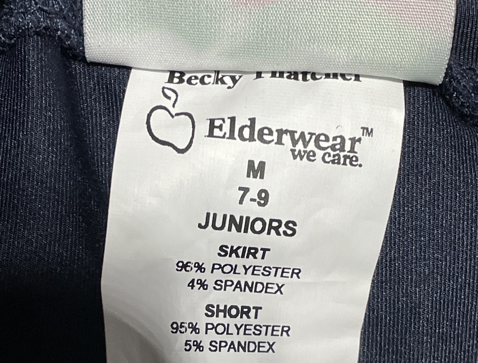 Becky Thatcher Elderwear Women’s Navy Blue Activewear Skort Size M Juniors 7-9
