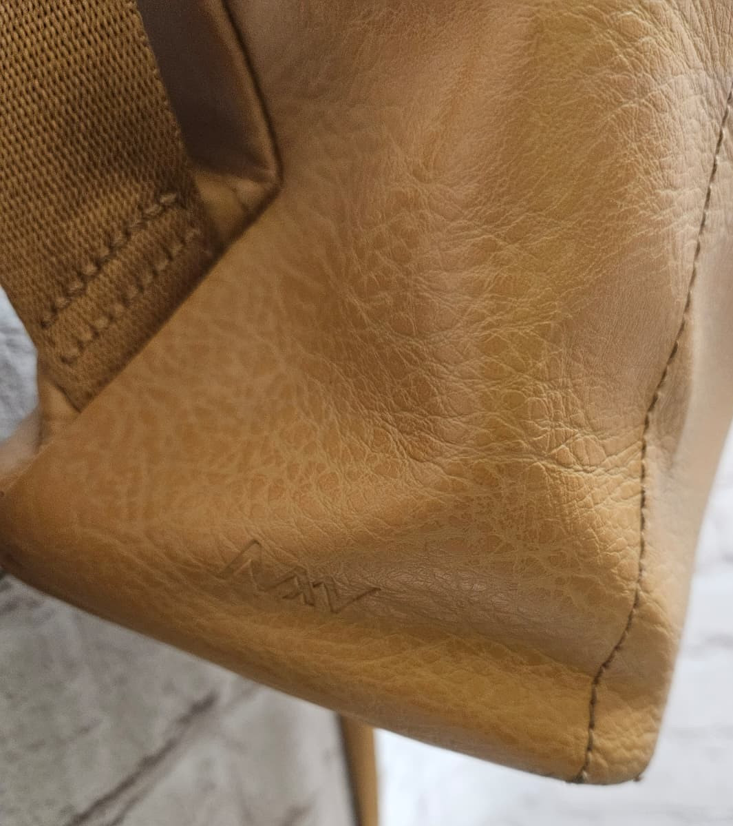 Matt & Nat Camel Vegan Leather Backpack – CHECK DESCRIPTION