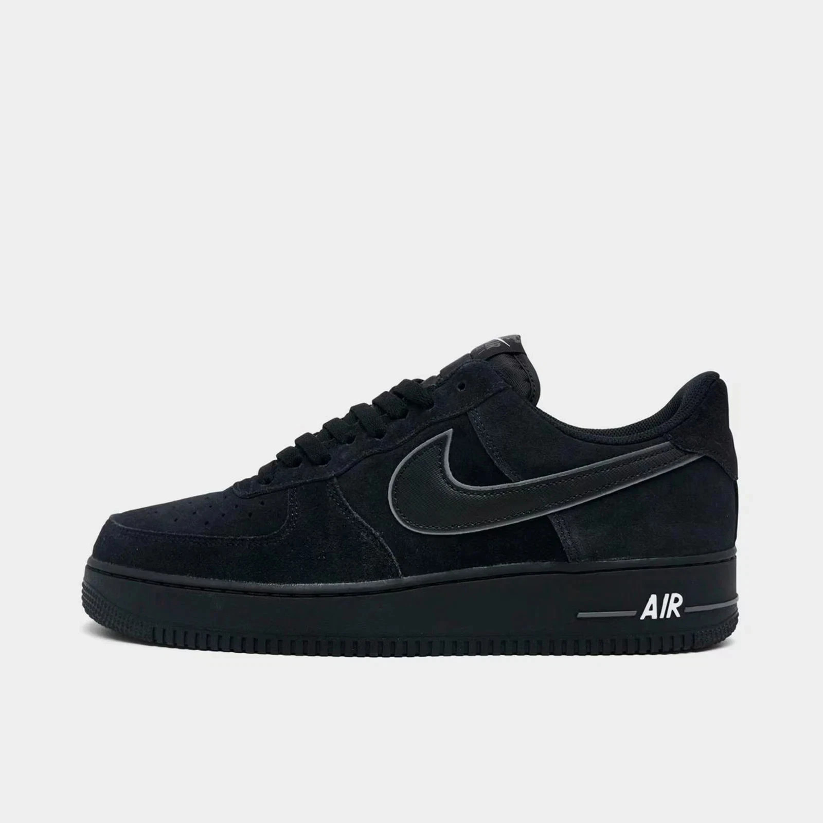 Men’s US8~12 Nike Air Force 1 ’07 LV8 Casual Shoes Black/Iron Grey Brand New