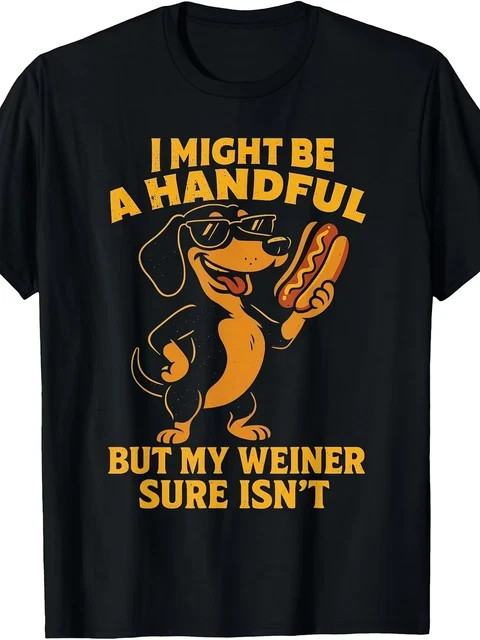 Funny T-Shirt Crude Cringey Joke Graphic Tee wit