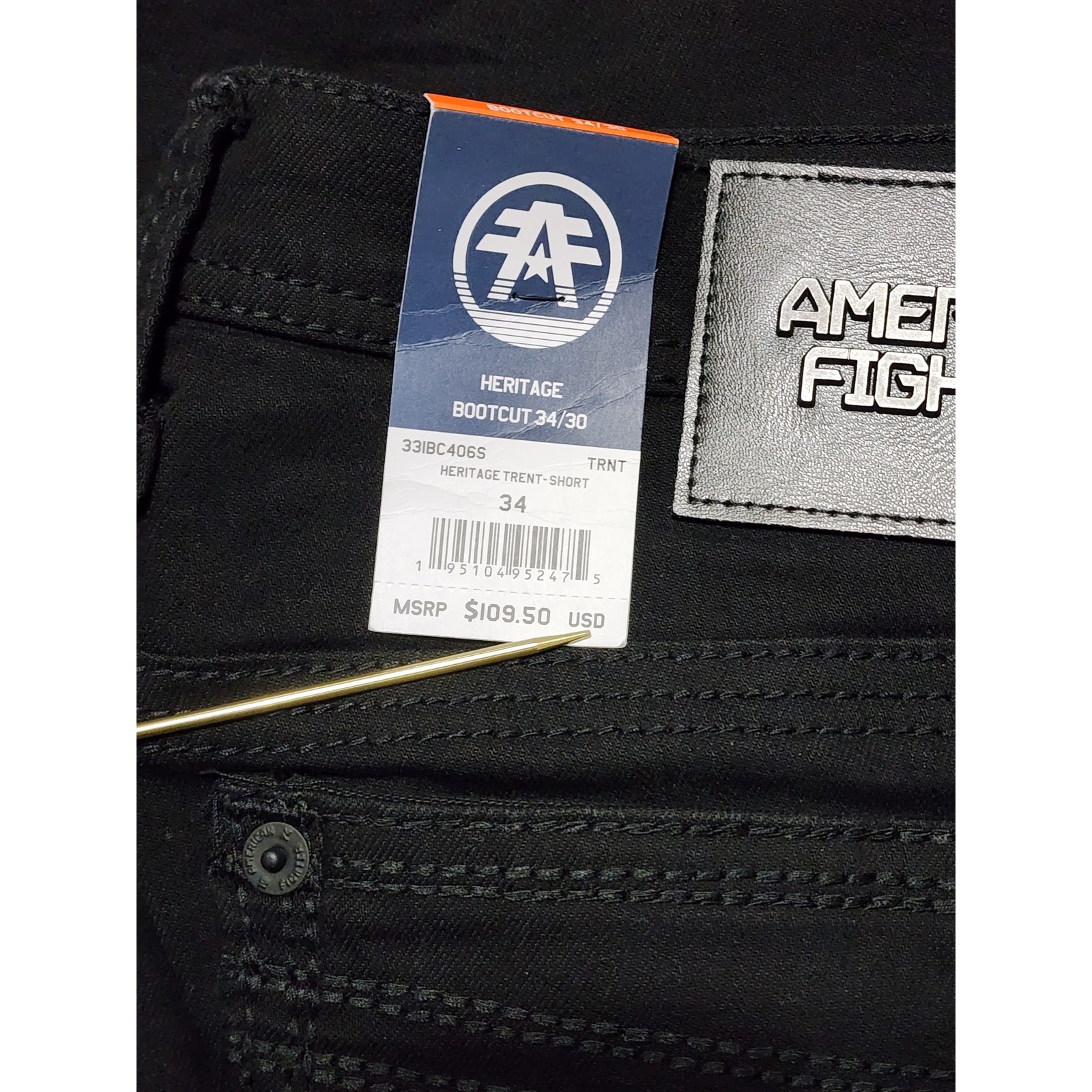 American Fighter Heritage Trent Bootcut Jeans 34×30 Black