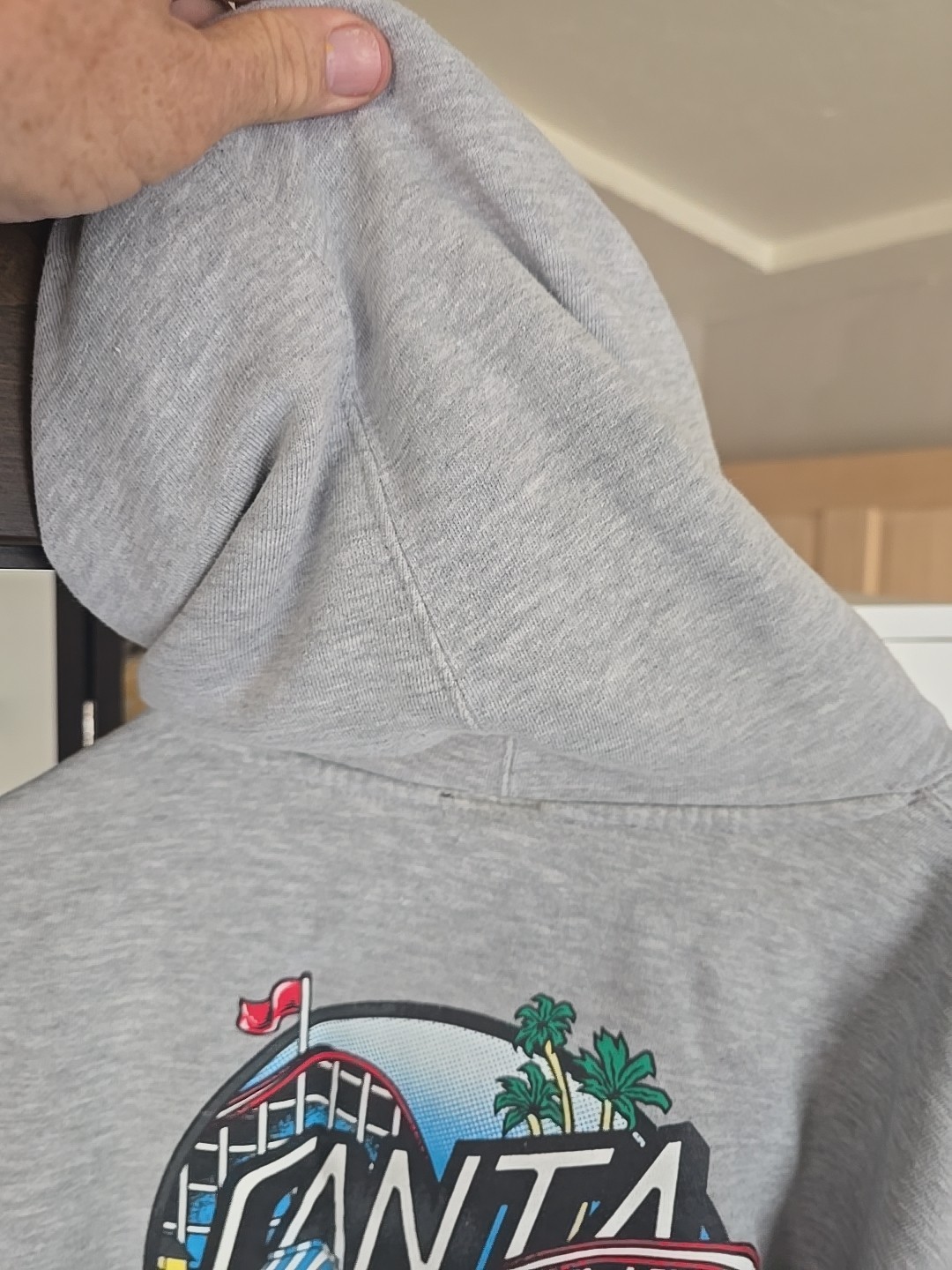 Pre Owned Excellent Shape Adult M Gray Santa Cruz Sweatshirt Santa Cruz Brand
