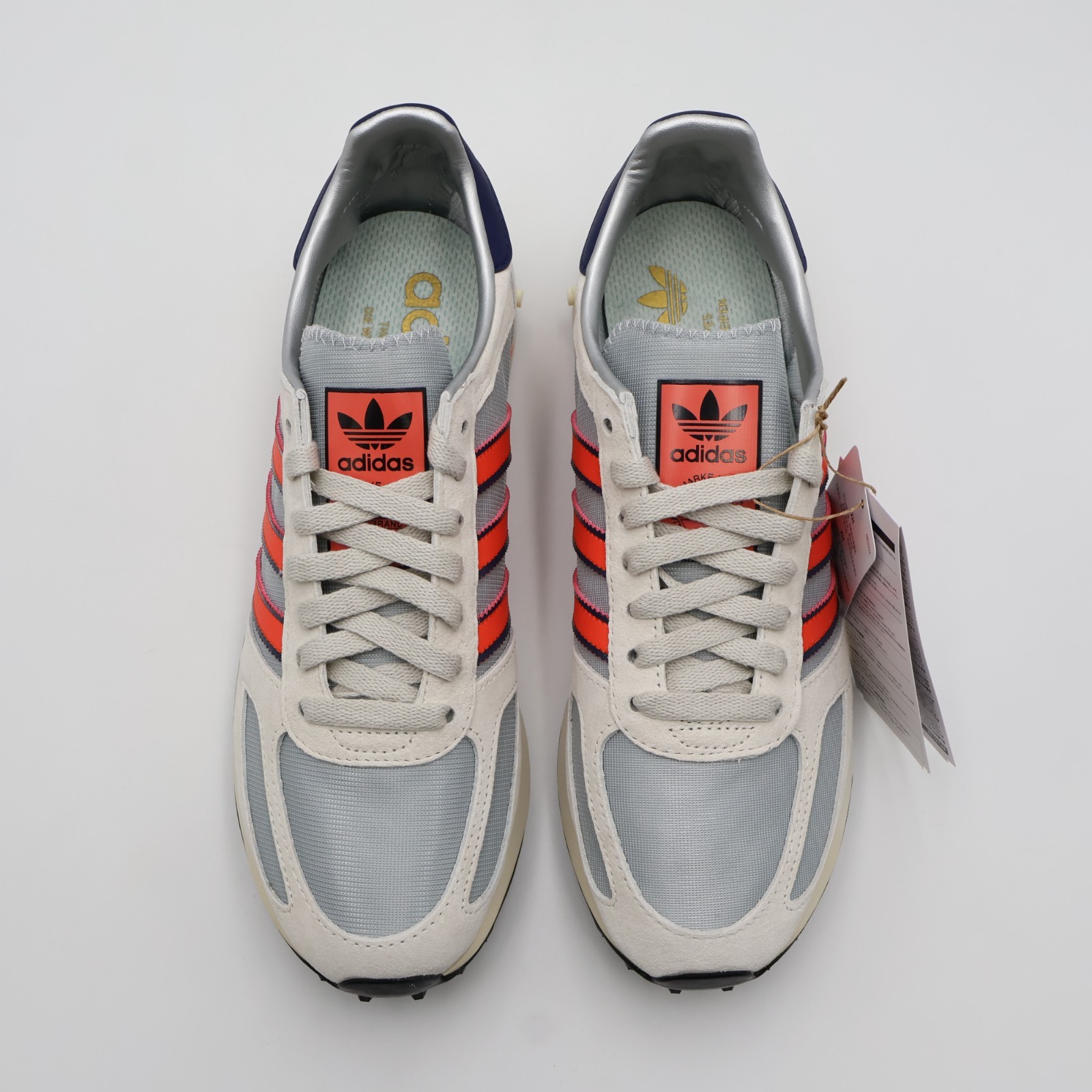 IH1651 adidas LA Trainer OG Silver Metallic Supplier Colour Dark Blue (Men’s)