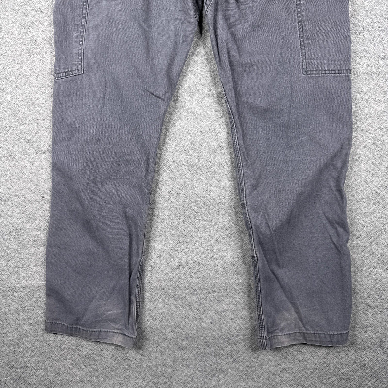 Vintage Carhartt Pants Mens 32×30 Grey Double Knee Work Canvas 102802-029